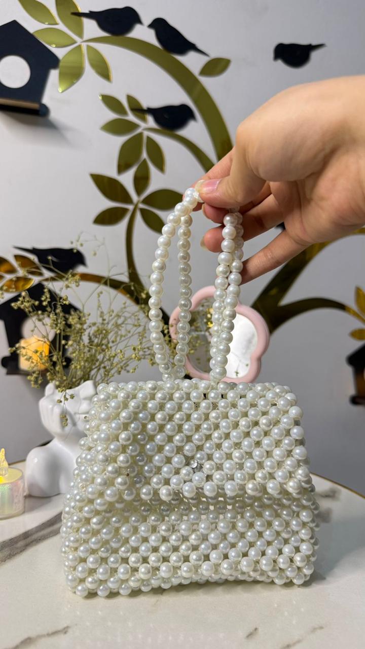 Pearl Grace Mini Beaded Handbag