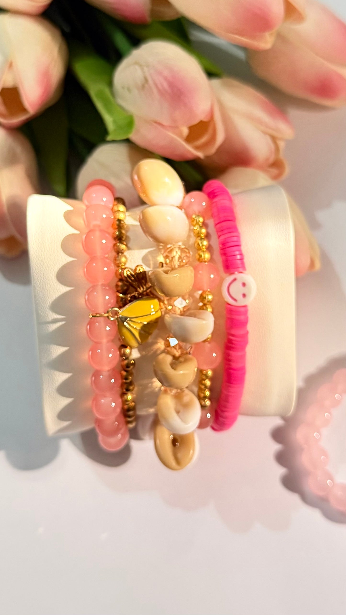 5 beaded bracelet set