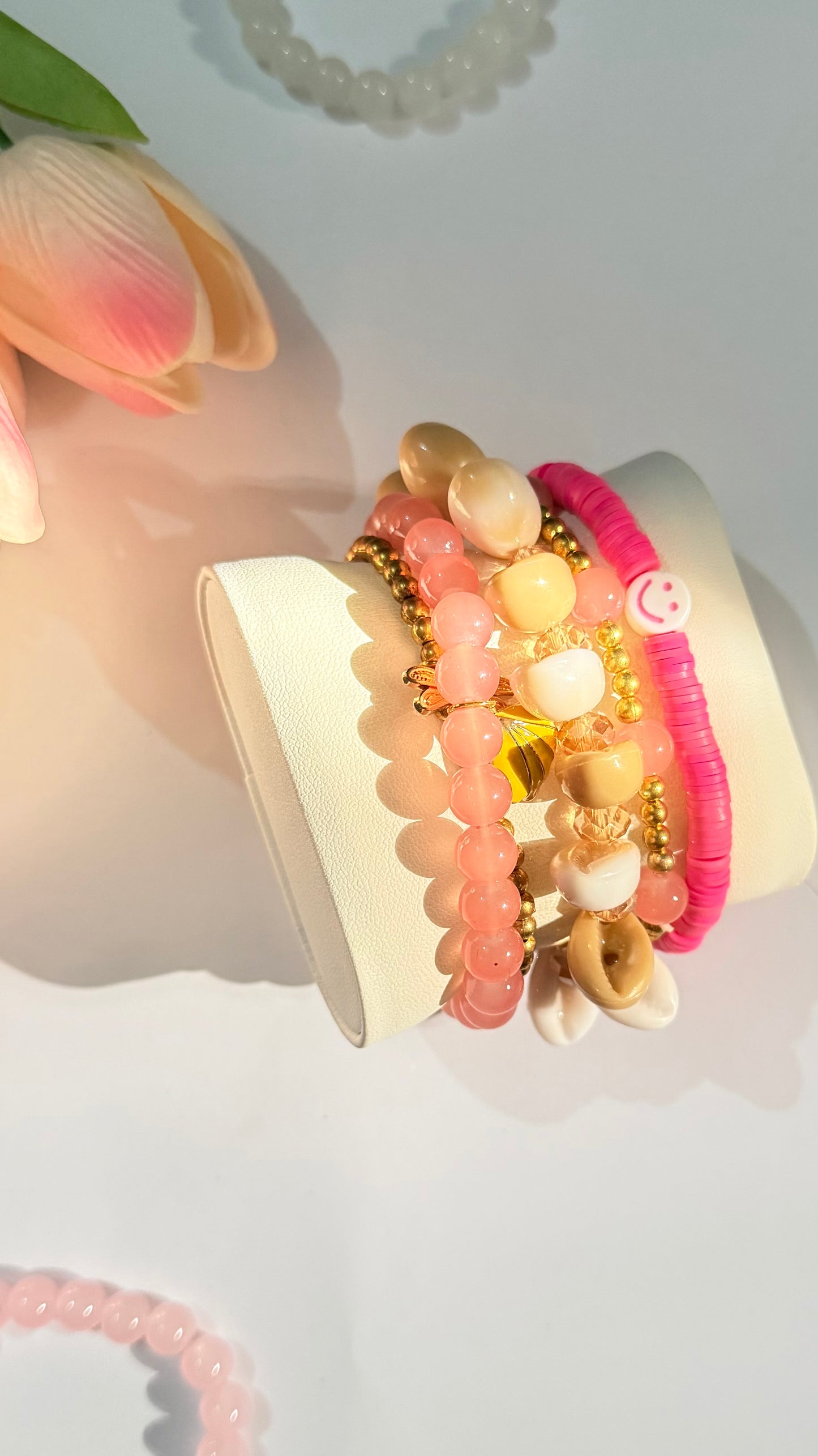 5 beaded bracelet set