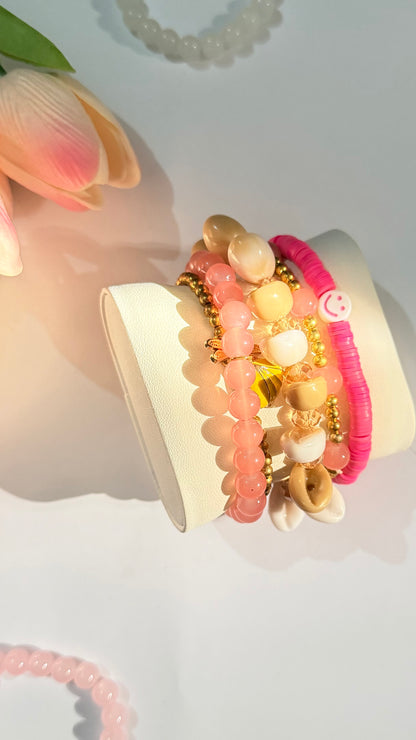 5 beaded bracelet set