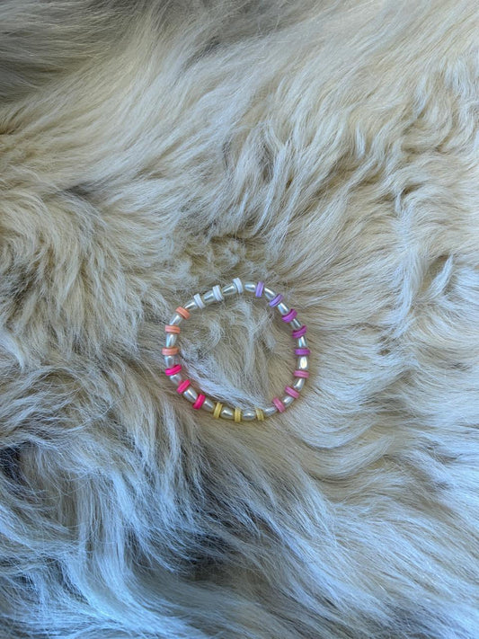 Multi color beads bracelet