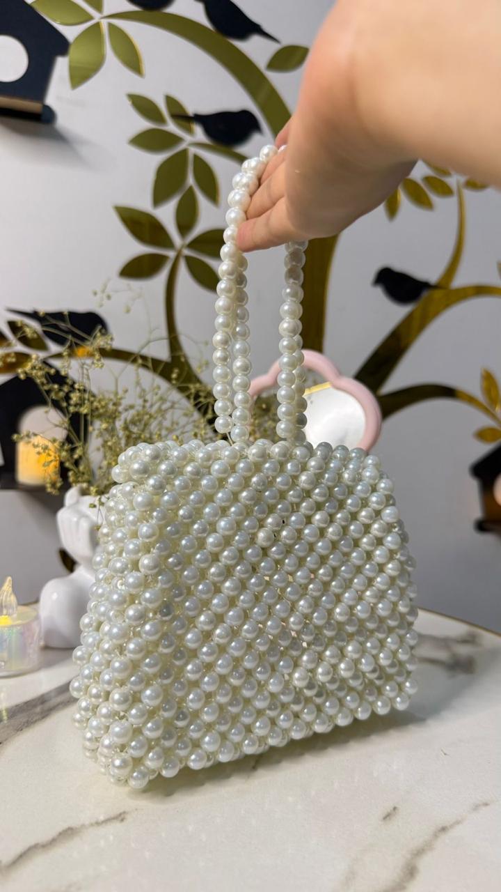 Pearl Grace Mini Beaded Handbag