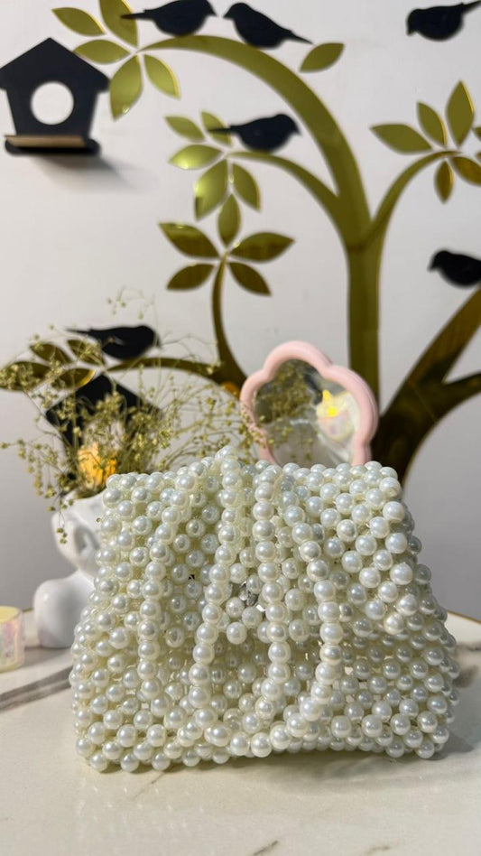 Pearl Grace Mini Beaded Handbag