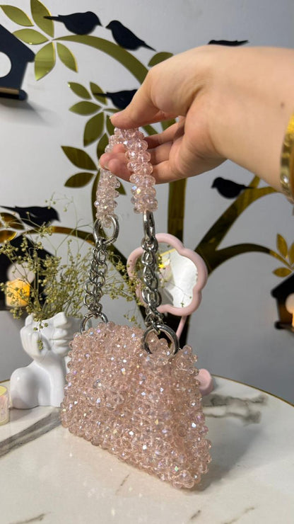 Crystal  Mini beads Handbag